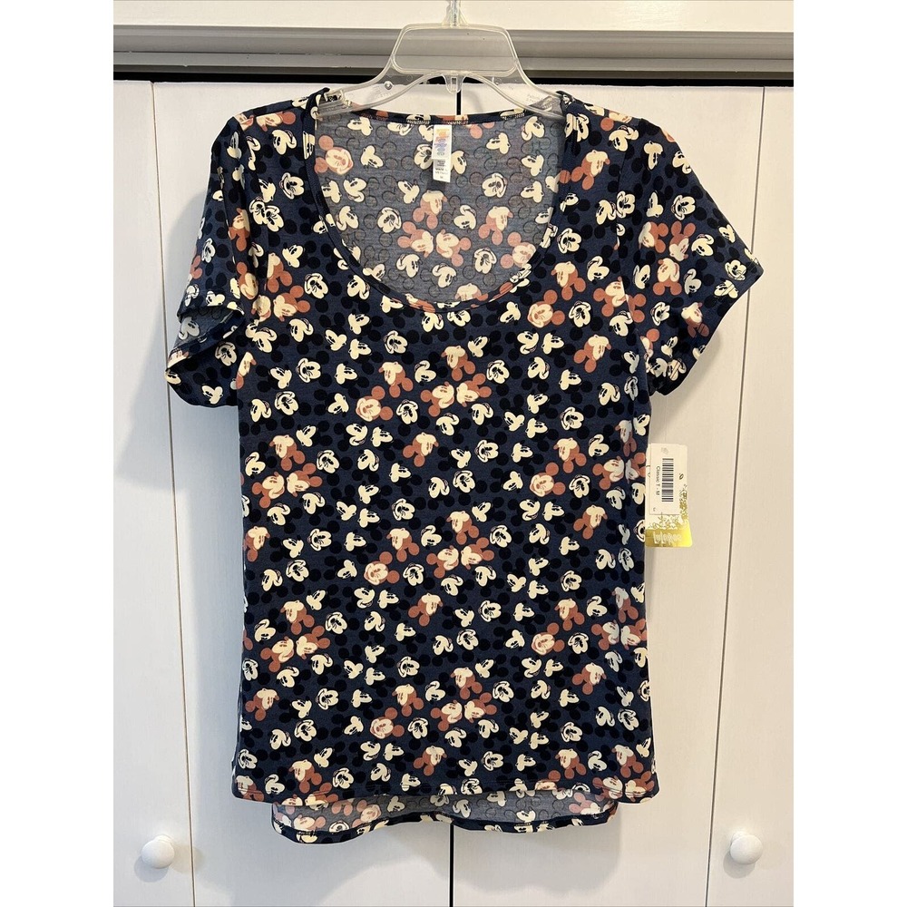 NEW Lularoe Womens Classic T Shirt Disney Mickey/Minnie Mouse MULTICOLOR MEDIUM‎
